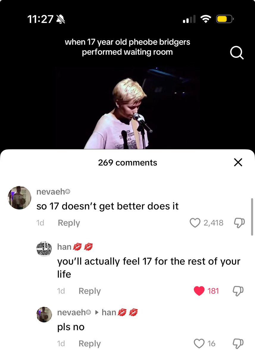 do you ever just find a devastating comment section on TikTok