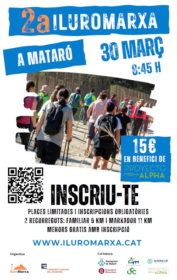 esportmataro's tweet photo. 2a Marxa Nòrdica Ciutat de Mataró
📅30/3 a 8.45 h
📍Sortida/arribada
Estadi Municipal d’Atletisme
🔷 Caminada familiar no competitiva
🔷 Dos recorreguts
👉 5 km Parc Forestal
👉 11 km Parc del El Montnegre i el Corredor
🫶#mouteambcor #Proyectoalpha
@CSdMaresme inscripció👇 https://t.co/D877tT42Yk