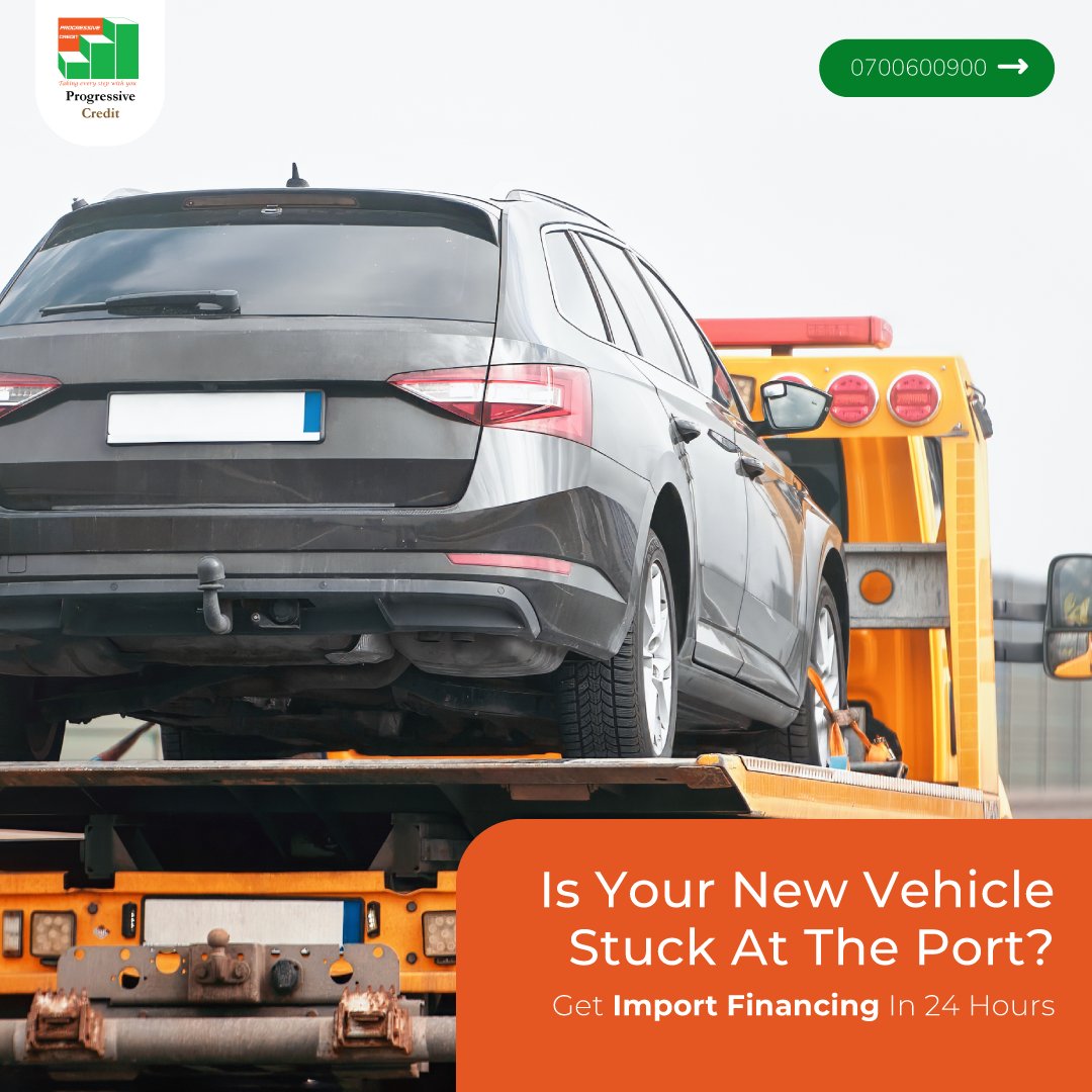 progressivecrke's tweet image. Is your new car stuck at the port? Get import financing in just 24 hours 
Visit progressivecr.com or call 0700600900 #ProgressiveCredit #ImportFinancing