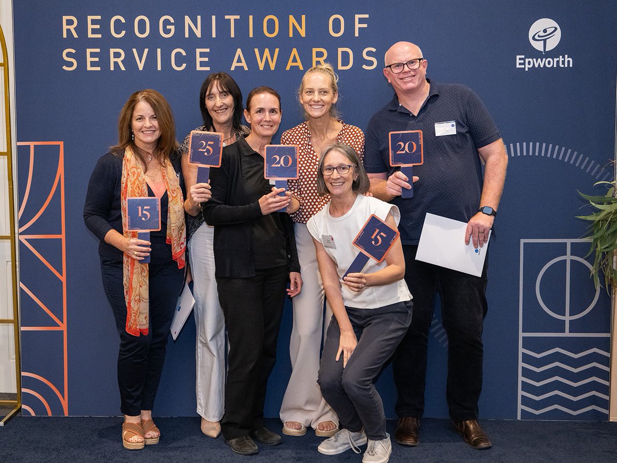 Last week, we celebrated the 2025 Epworth HealthCare Recognition of Service Awards. At this event, our Group Chief Executive Professor Andrew Stripp acknowledged the contributions of over 800 employees who have dedicated between 10 to 45 years to Epworth.