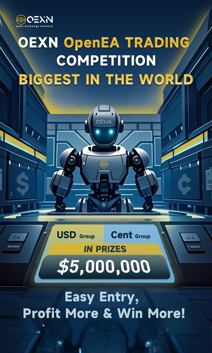 🚀 The OEXN Global EA Trading Championship 2025 is LIVE!
✅ No entry fee
✅ Global OEXN accounts welcome
✅ Real profits = Real rewards
✅ Up to MILLIONS in bonuses
🏆 Top trader by year-end wins BIG!
Join now 👉oexn.global/promotions/gam…
#OEXN #Forex #EA #TradingContest