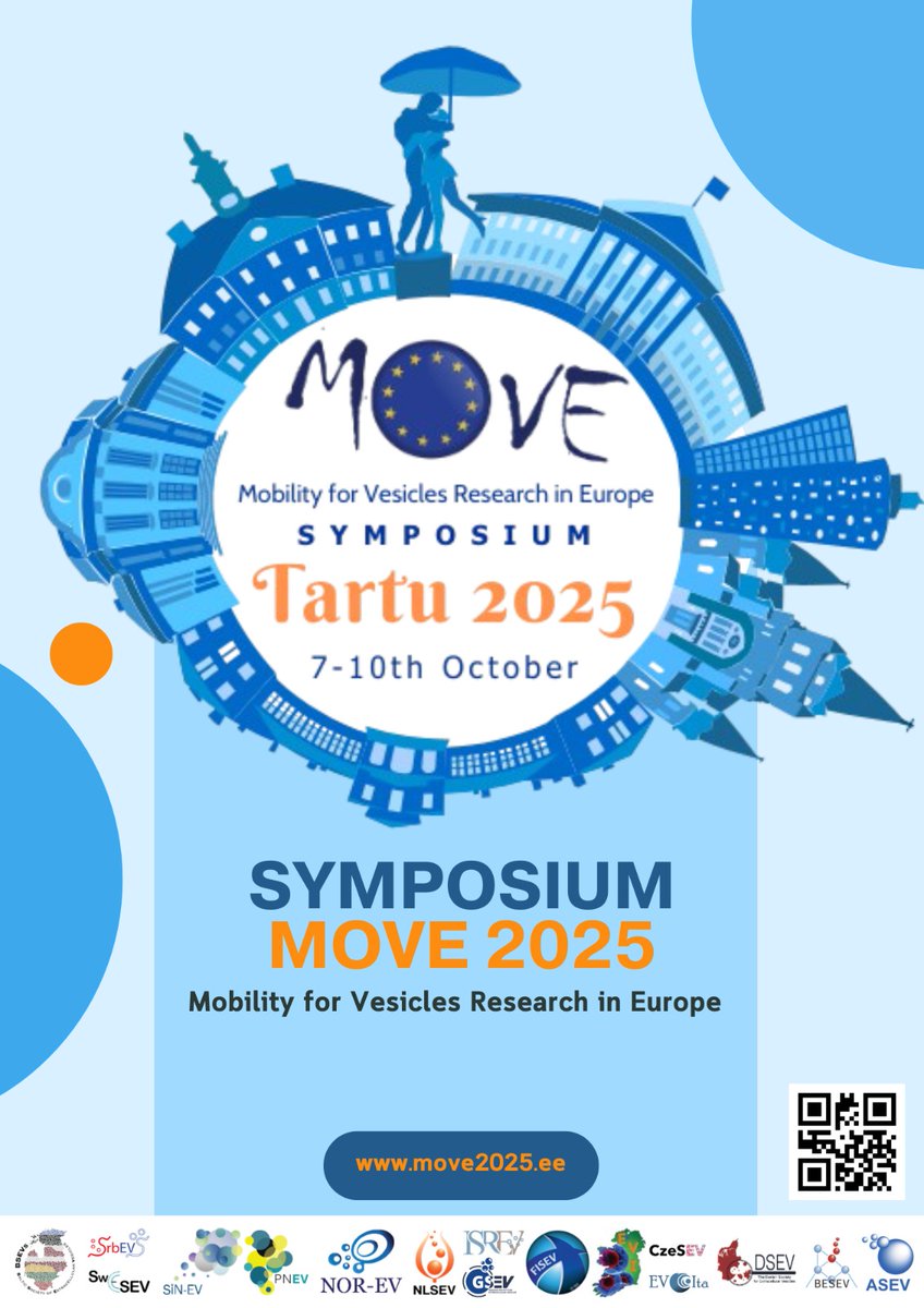 🚀 The 3rd MOVE Symposium is coming Oct 7-10, 2025, to Tartu, Estonia!

💡 Join 20+ NEVS societies to connect, collaborate &amp; innovate in EV research across Europe.

📅 Save the Date | 📍 Tartu, Estonia
🔗 move2025.ee
👉 Stay tuned! #MOVE2025 #EVresearch