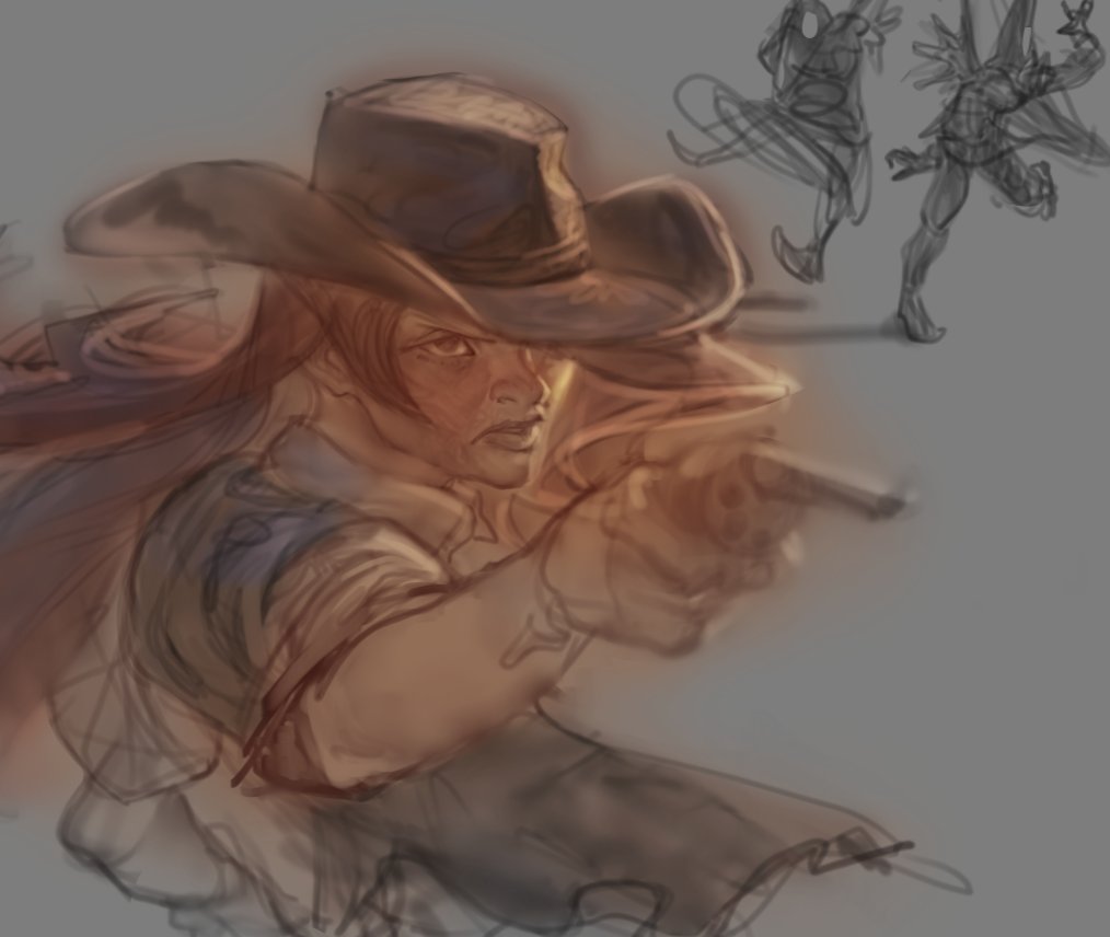 Gib_RutLedge's tweet image. colored #sketch based on Kill the Crows, really cool arena shooter