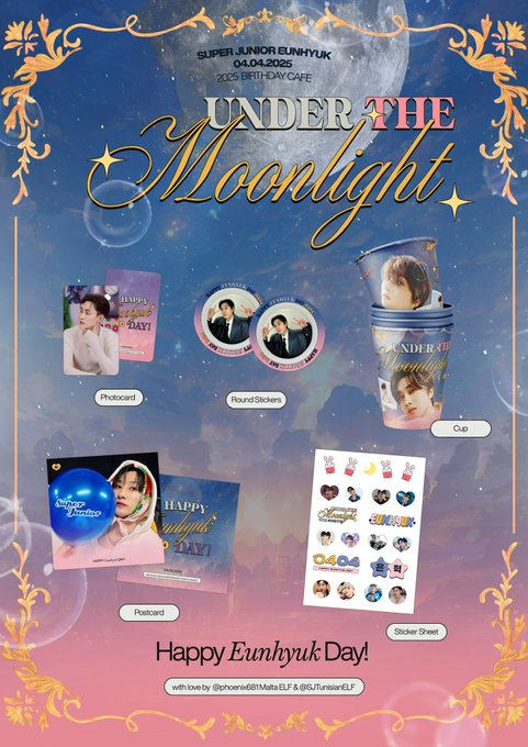 ☕️✨ 𝐄𝐔𝐍𝐇𝐘𝐔𝐊 𝐁𝐈𝐑𝐓𝐇𝐃𝐀𝐘 𝐂𝐀𝐅𝐄 ✨☕️ 
4월 4일 오후 12시, 하루 원 데이에서 오픈~! 우리의 빛나는 스타의 생일을 함께 축하해요 ╰(♡´▽`♡)╯ 그를 위한 달콤한 메시지를 스크랩북에 남기는 거 잊지 마세요~! (っ´▽`)っ ♡ #은혁 #Eunhyuk #은혁과함께달빛아래에서 <a href="/phoenix681/">Traviesa 💎💙 🥕당근단이 🥕</a>