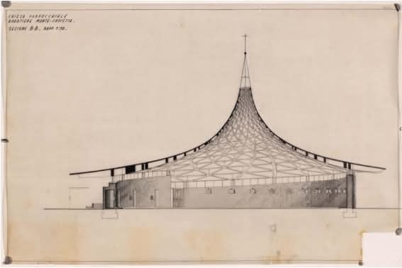 areasvellas's tweet photo. Chiesa di S.Carlo del Villaggio del Sole, Vicenza...1960
Sergio #Musmeci con Sergio #Ortolani & Antonio #Cattaneo...
#architecture #arquitectura #drawing #plan #elevation #construction https://t.co/KMjweQzsjZ