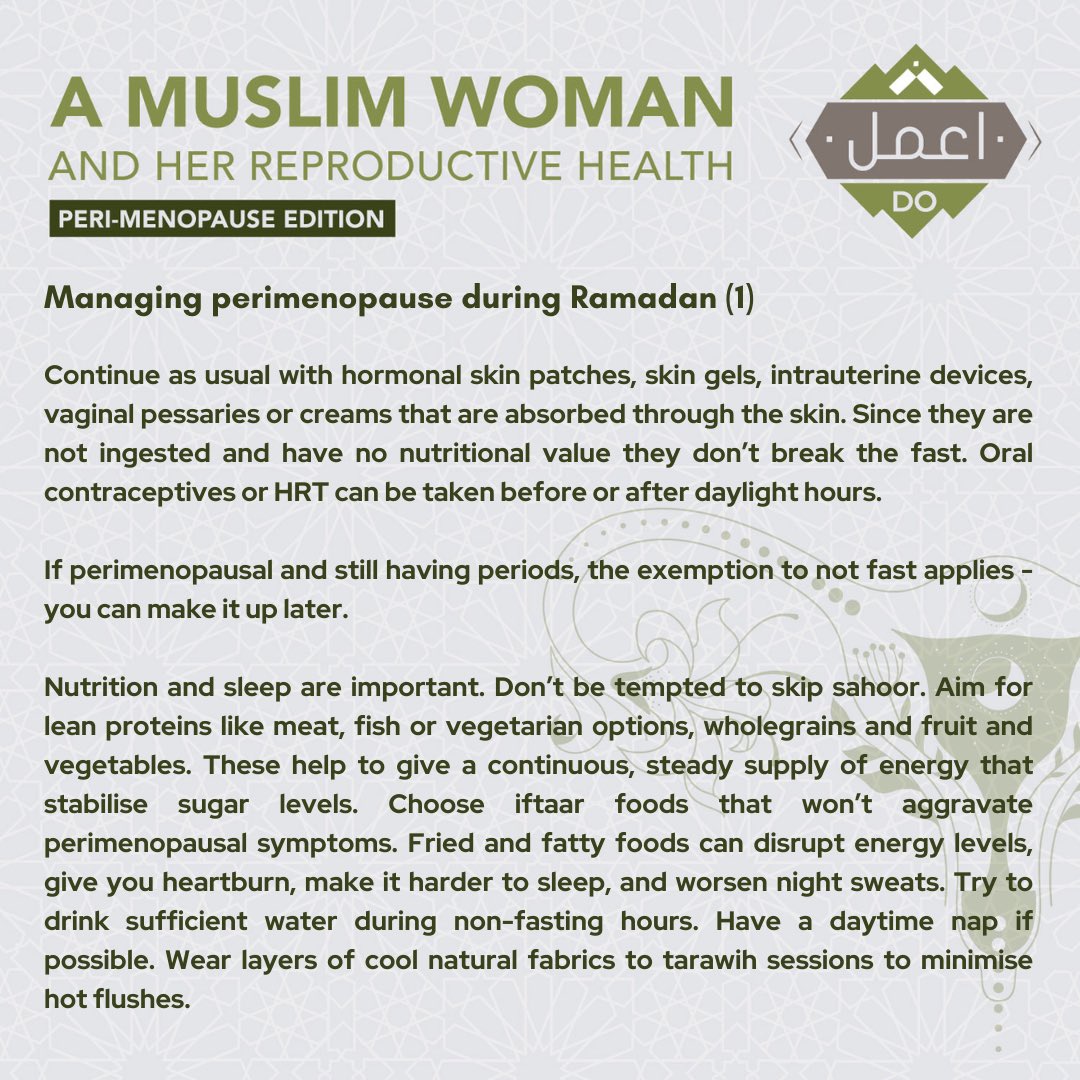 dolearningZA's tweet image. 23. Ramadan i

#DoLearning #RamadanSeries #MuslimWoman #perimenopause #Islam
