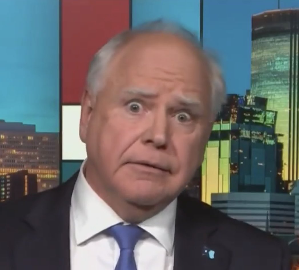 allthewayjumper's tweet photo. @Tim_Walz How does a knucklehead know about what smart is? @GovTimWalz
Stop spending Taxpayer dollars at your whim. #OneMinnesotaHell https://t.co/X47IrRD4Ju