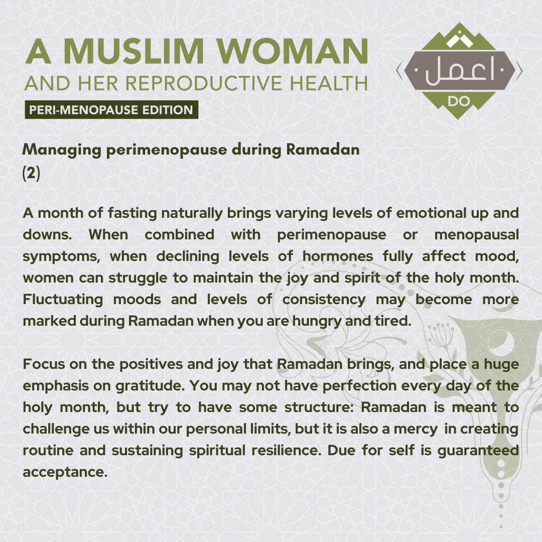 dolearningZA's tweet image. 23. Ramadan ii

#DoLearning #RamadanSeries #MuslimWoman #perimenopause #Islam