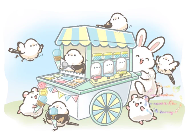 今日…あたたかい…!!!ひゃっこいおやつも食べれちゃうかもしれない日ですね…!! 