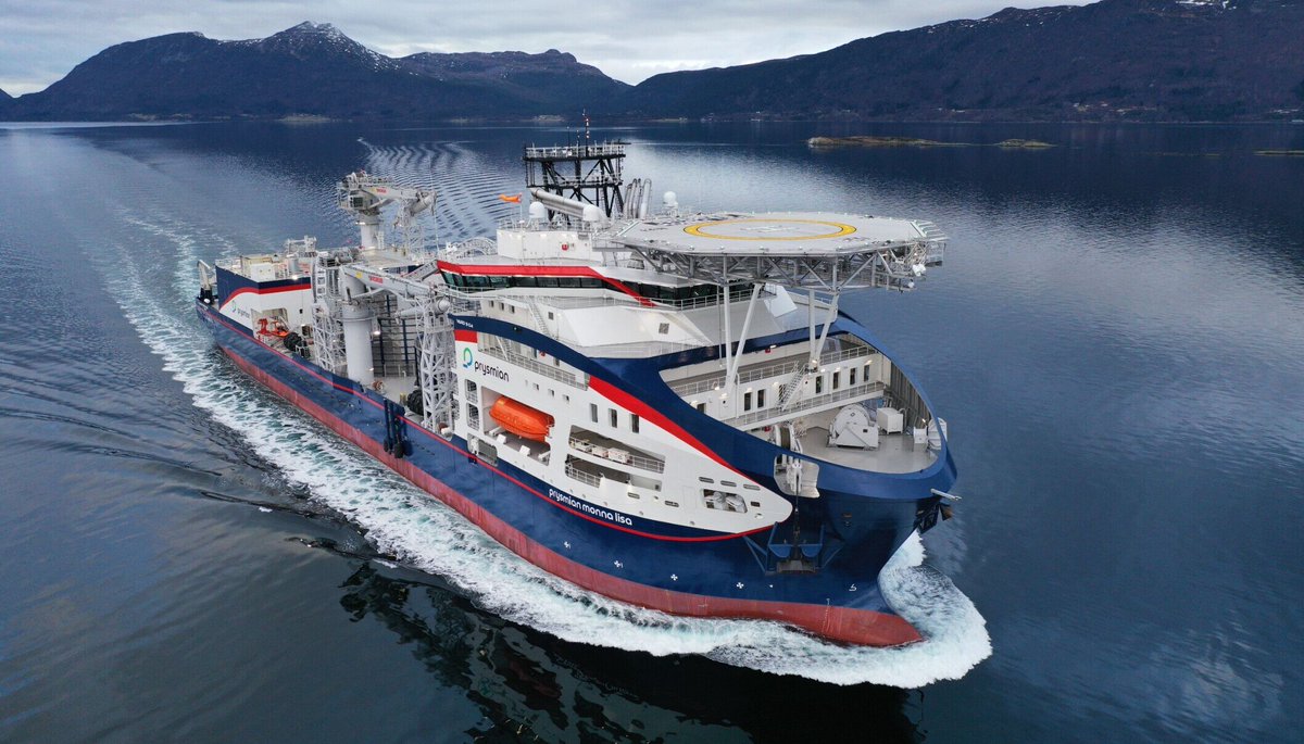mirosgroup's tweet photo. 🚢 Exciting News🌊 Miros' #WaveSystem and #MirosCloud technology have been installed on Prysmian’s new cable-laying vessels, #Prysmian Monna Lisa and Prysmian Marco Polo 👇Link in comments #KnowYourWAves #SeaStateAsAService #Miros #Safety #Offshore Photo: Courtesy of @Prysmian_ https://t.co/MZbwAnd9K0