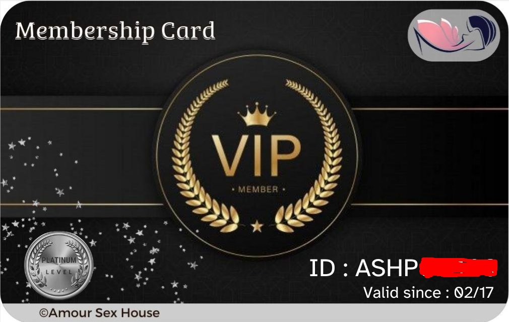 VIP Platinum membership card