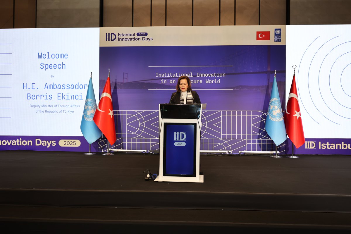 UNDP Eurasia (@undpeurasia) on Twitter photo #IID2025 begins with welcome addresses from <a href="/ASteiner/">Achim Steiner</a>, UNDP Administrator, and H.E. Berris Ekinci, Deputy Minister of Foreign Affairs of Türkiye. A call to rethink innovation in response to today’s global challenges. #IID2025 begins with welcome addresses from <a href="/ASteiner/">Achim Steiner</a>, UNDP Administrator, and H.E. Berris Ekinci, Deputy Minister of Foreign Affairs of Türkiye. A call to rethink innovation in response to today’s global challenges.