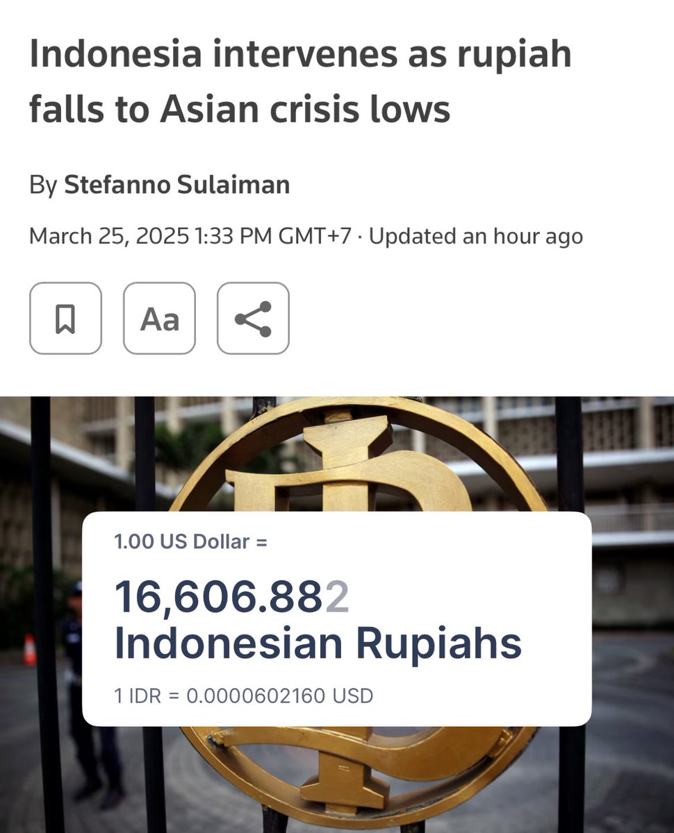 Terendah dalam 2 dekade terakhir 😭
Kalian perlu Bitcoin sebagai hedging. Jangan tunggu jadi kaya Turki.