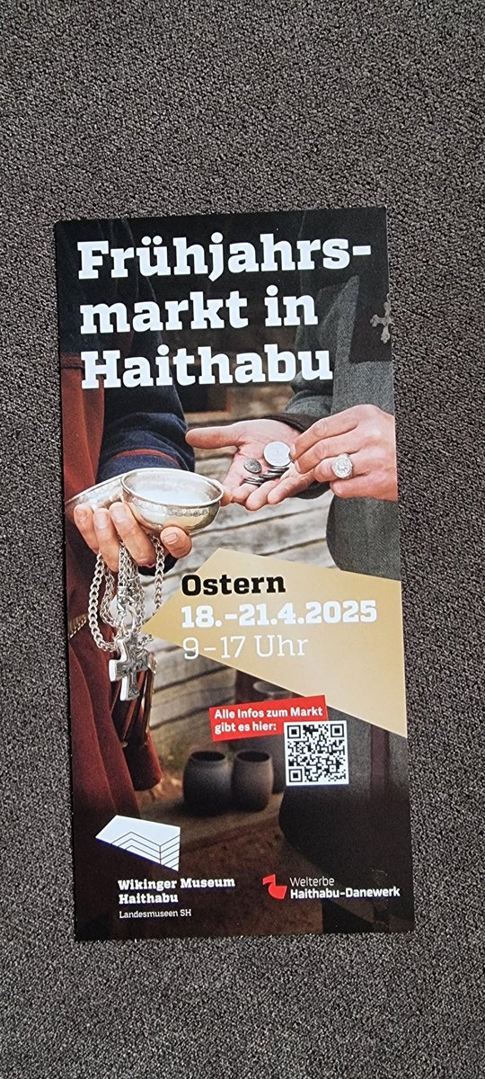 VidarCoc's tweet photo. #Haithabu #Hedeby #Schleswig #Museum #Wikinger #Frühjahrsmarkt #Ostern
Für diejenigen unter Euch, die es eventuell interessiert...
Frühjahrsmarkt in Haithabu
Ostern 18. bis 21.04.2025
9-17 Uhr