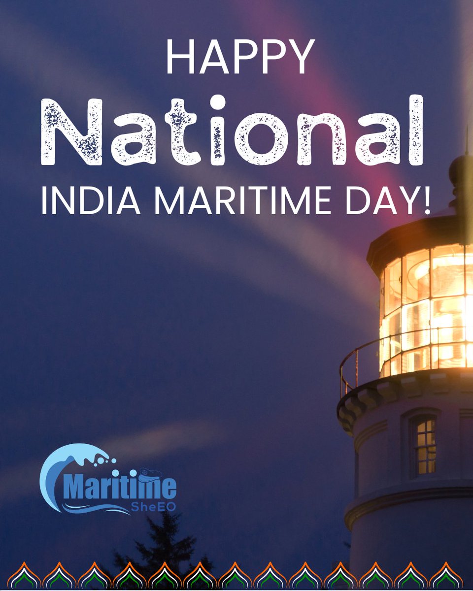 On India's National Maritime Day, we salute the contributions of our maritime sector to India's growth and prosperity. From trade to defense, our seas (and women at seas) are vital!

#MaritimeSheEO #WomenInMaritime #IndiaMaritime