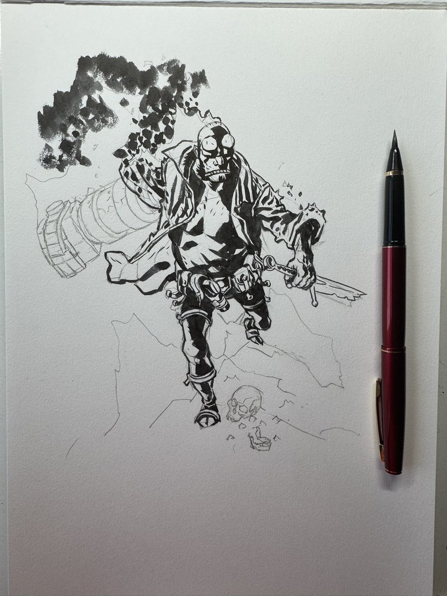 duncanfegredo's tweet photo. Hellboy day, a little late but… https://t.co/FUmqsU5Lez