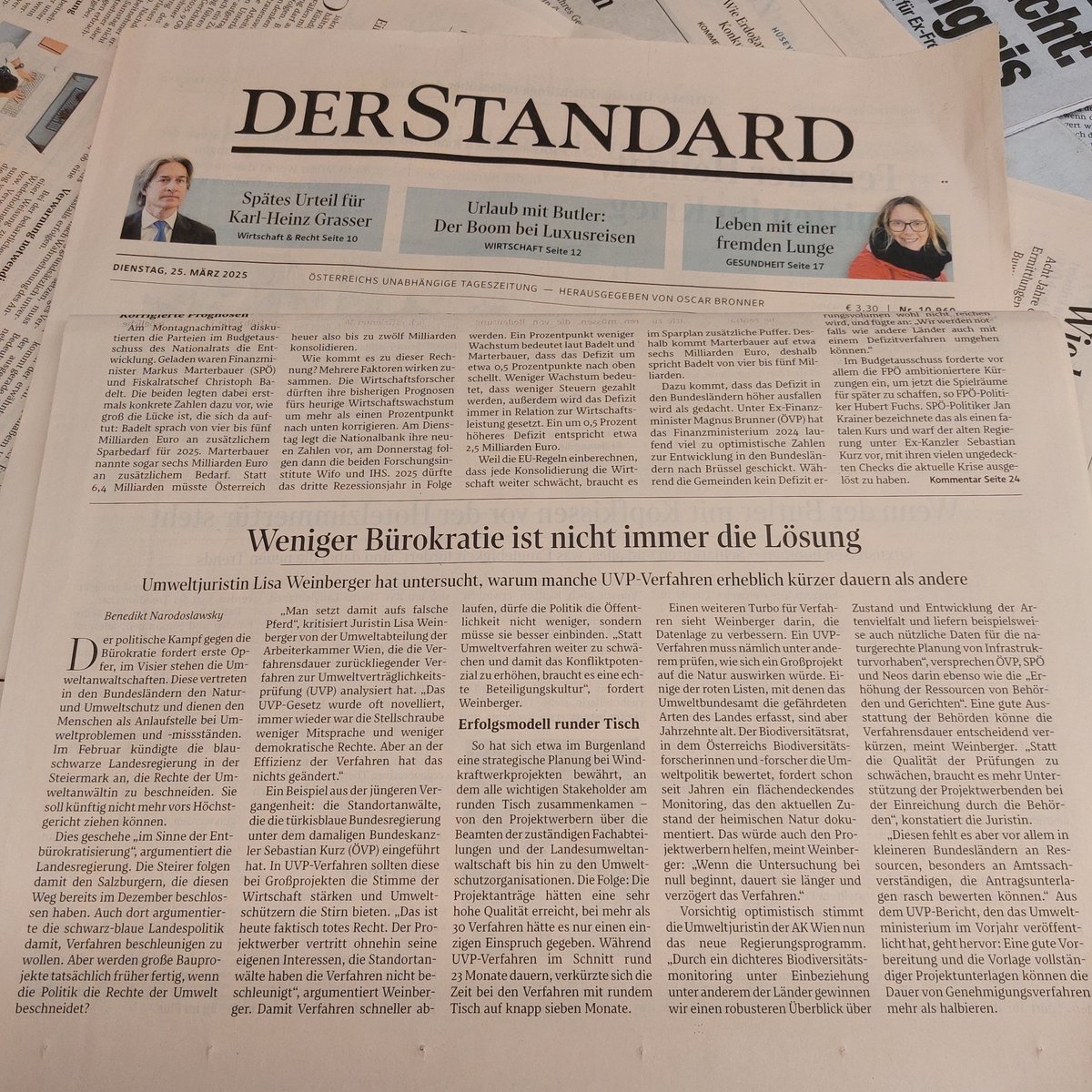 Der Standard berichtet heute über unsere Vorschläge, wie wir u.a. den Ausbau der erneuerbaren Energien beschleunigen können, ohne dabei die Parteienrechte unserer Mitglieder und ihre Lebensgrundlagen zu gefährden. Der Weg: demokratische Beteiligung. Ein Thread🧵