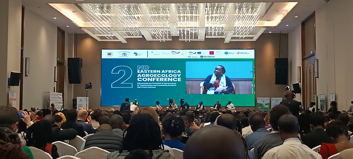 PelumKenya's tweet photo. "Biodiversity comes from the seeds. Women play a crucial role in preserving the seeds" Dr Sarah Olembo 

Panel discussion at the 2nd Eastern Africa Agroecology Conference in Nairobi https://t.co/nDqhLDhidq