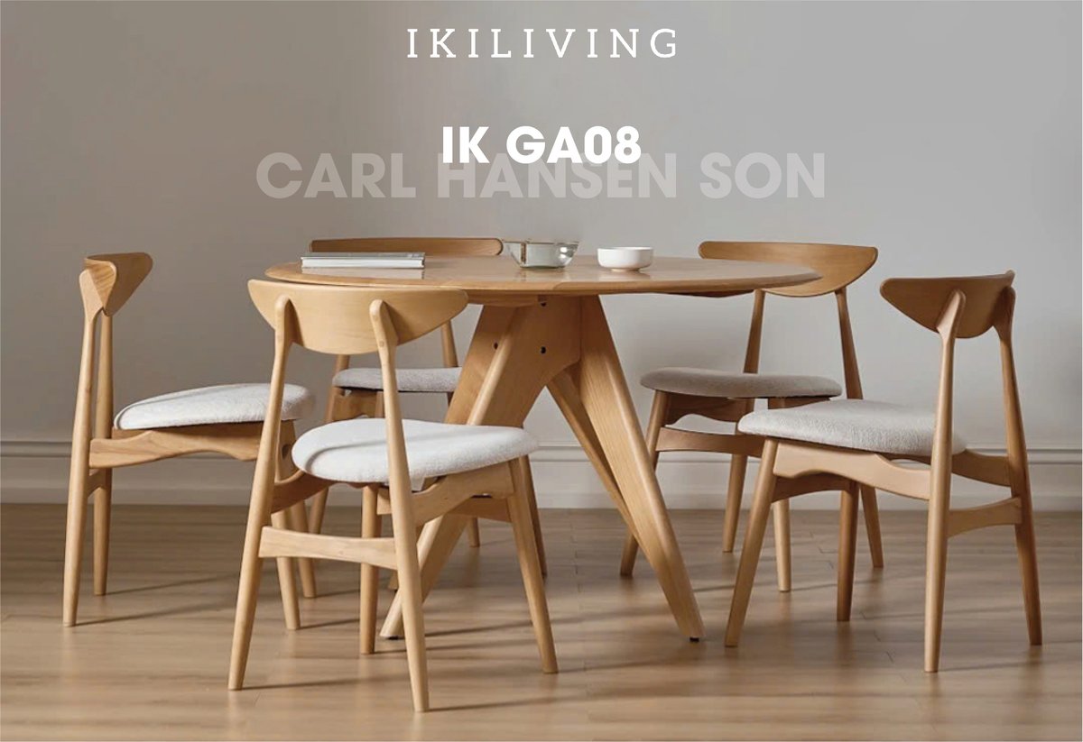 ikiliving's tweet photo. CARL HANSEN SON DINING CHAIR – IK-GA08 | NATURAL ELEGANCE &amp; REFINED BEAUTY

#ikiliving #noithat #interiordesign #furniture #handcrafted #vietnam #luxuryfurniture #handcraft #design #decor #handmade #furnituredesign #minimalistdesign #noithattoigian #noithatdep https://t.co/9DC5AysYJ5