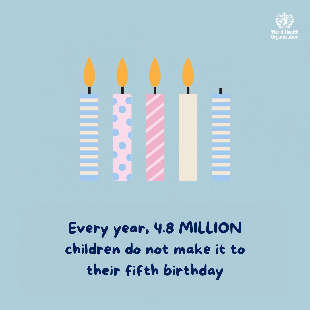 One of life’s greatest tragedies is losing a child.

And yet, 1 child under 5 dies somewhere in the world every 18 seconds - mostly from preventable causes like

💔 Birth complications
💔 Pneumonia
💔 Diarrhoea
💔 Malaria

This amounts to 4.8 MILLION deaths each year.

Many