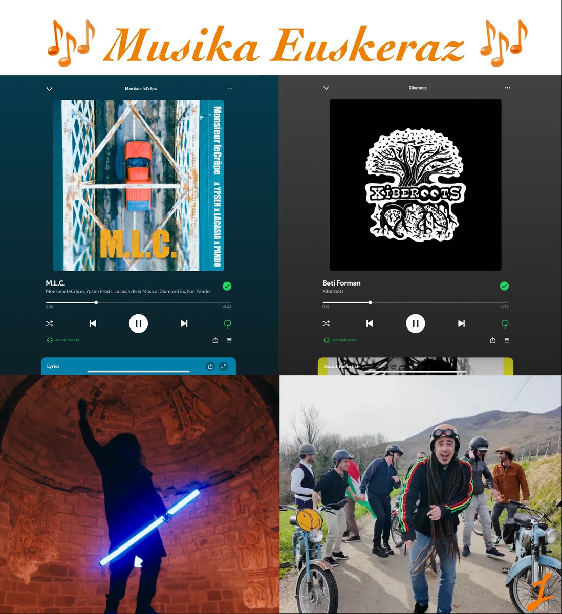 Jon Muxika (@jonmuxika) on Twitter photo #Music in Basque # Rap in Basque # Reggae in Basque
# Xiberoots.net # Glaukomaband.com # Youtube: <a href="/m_lecrepe/">Monsieur leCrêpe</a> #Music in Basque # Rap in Basque # Reggae in Basque
# Xiberoots.net # Glaukomaband.com # Youtube: <a href="/m_lecrepe/">Monsieur leCrêpe</a>