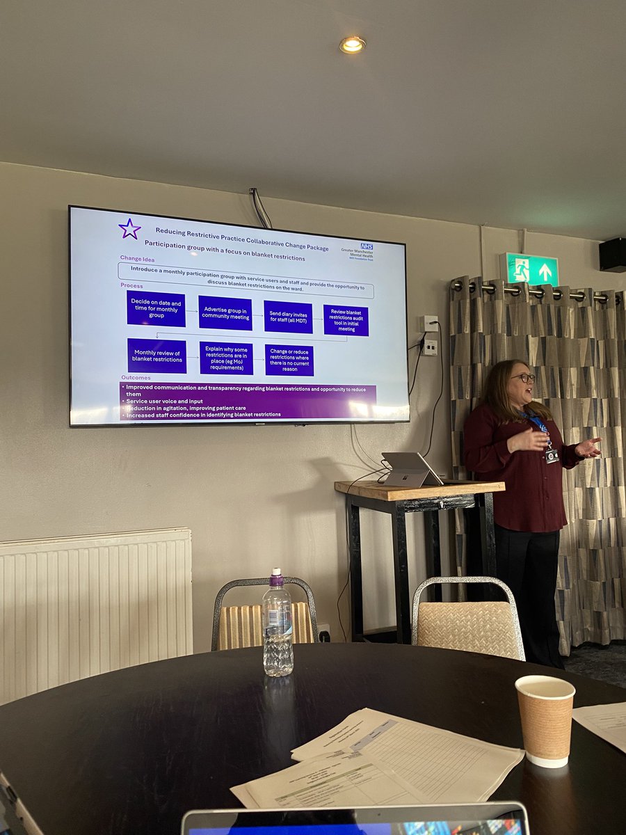 Alison Schofield (@alisonschofie10) on Twitter photo Learning session 4 of our Reducing Restrictive Practice collaborative <a href="/GMMH_NHS/">Greater Manchester Mental Health</a> yesterday with a focus on pathways. Well done teams for your fantastic progress updates and to project lead <a href="/JimmyJimrid/">James Ridley</a> and QI Lead for the programme <a href="/GmmhJo/">Jo GMMH</a> 👏🏻👏🏻👏🏻👏🏻 Learning session 4 of our Reducing Restrictive Practice collaborative <a href="/GMMH_NHS/">Greater Manchester Mental Health</a> yesterday with a focus on pathways. Well done teams for your fantastic progress updates and to project lead <a href="/JimmyJimrid/">James Ridley</a> and QI Lead for the programme <a href="/GmmhJo/">Jo GMMH</a> 👏🏻👏🏻👏🏻👏🏻