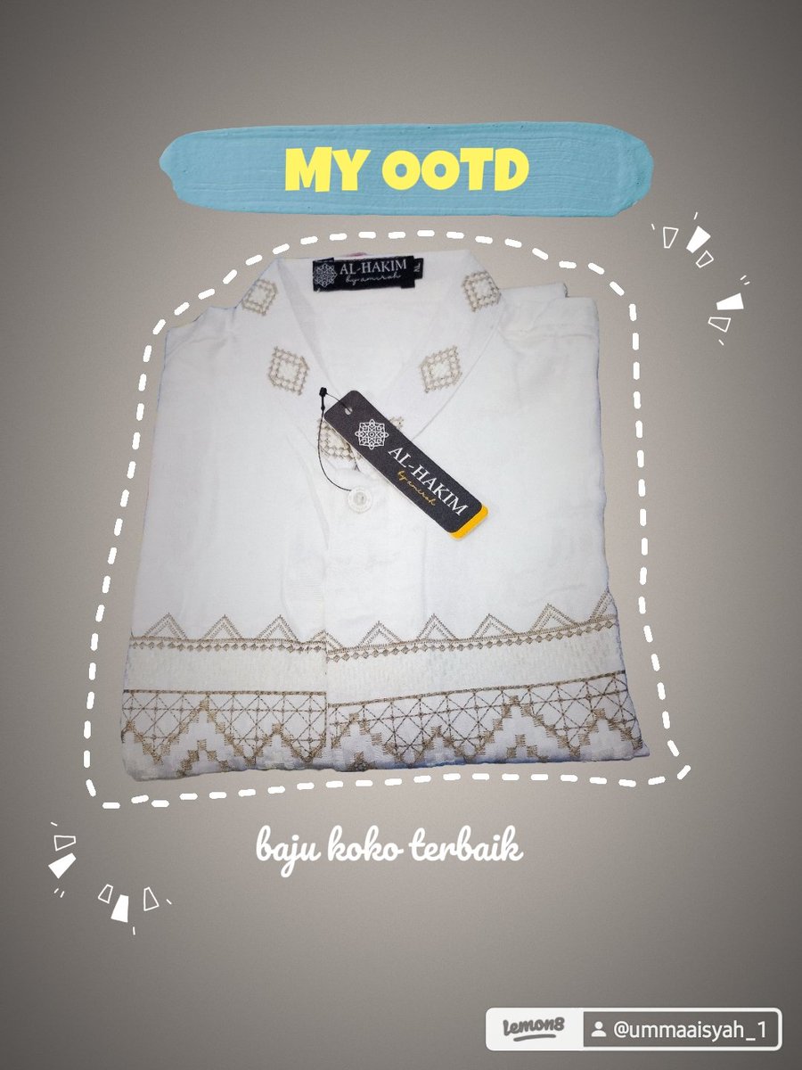 Aku beli ini buat suami, dan ternyata sebagus itu produknya. Bahannya nggak tipis tapi nggak tebel juga, adem, bordirnya cantik, jahitannya rapi.🌸  

s.shopee.co.id/706HVABtdE