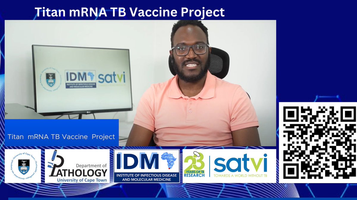 South African Tuberculosis Vaccine Initiative (@satvi_uct) on Twitter photo Dr Munyaradzi Musvosvi speaks about the Titan Vaccine Research Project which will allow us to select the most promising TB vaccine candidates. This work is supported by the South African mRNA Vaccine Consortium and funded by the <a href="/MRCza/">SAMRC</a> <a href="/UCTIDM/">UCT IDM</a> <a href="/UCTHealthSci/">UCT Health Sciences</a> <a href="/StopTB/">Stop TB Partnership</a> Dr Munyaradzi Musvosvi speaks about the Titan Vaccine Research Project which will allow us to select the most promising TB vaccine candidates. This work is supported by the South African mRNA Vaccine Consortium and funded by the <a href="/MRCza/">SAMRC</a> <a href="/UCTIDM/">UCT IDM</a> <a href="/UCTHealthSci/">UCT Health Sciences</a> <a href="/StopTB/">Stop TB Partnership</a>