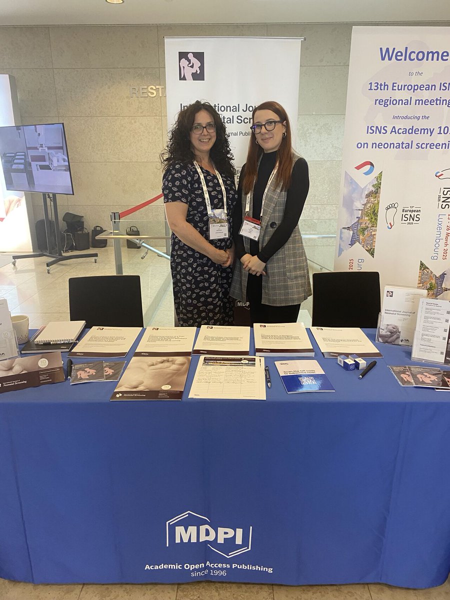 IJNS MDPI (@ijns_mdpi) on Twitter photo We are delighted to welcome our esteemed editorial board member, Dr. Jane Chudleigh, to our booth at the 13th <a href="/ISNSNeonatal/">International Society for Neonatal Screening</a> European Regional Meeting!
Visit us at booths #11 and #12—we’d love to connect!
Date: March 23–26, 2025
Location: Luxembourg We are delighted to welcome our esteemed editorial board member, Dr. Jane Chudleigh, to our booth at the 13th <a href="/ISNSNeonatal/">International Society for Neonatal Screening</a> European Regional Meeting!
Visit us at booths #11 and #12—we’d love to connect!
Date: March 23–26, 2025
Location: Luxembourg