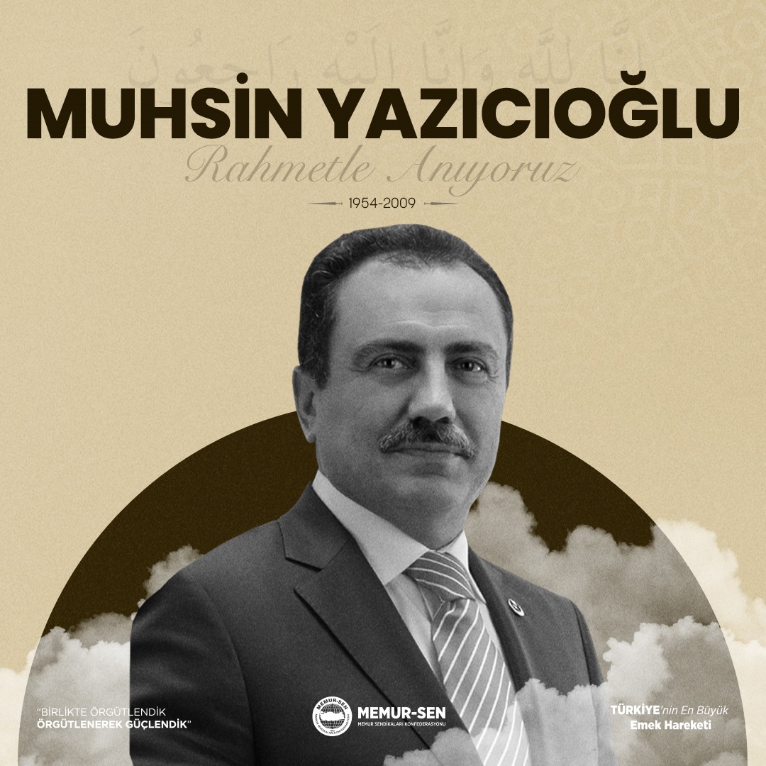 Onurlu ve vicdanlı siyaseti ilke edinmiş, mert duruşuyla hafızalara kazınmış dava adamı Büyük Birlik Partisi (BBP) Kurucu Genel Başkanı Muhsin Yazıcıoğlu’nu vefatının 16. yıl dönümünde hürmetle anıyoruz.
Merhum Yazıcıoğlu'na Yüce Mevla’dan rahmet ve mağfiret diliyoruz.