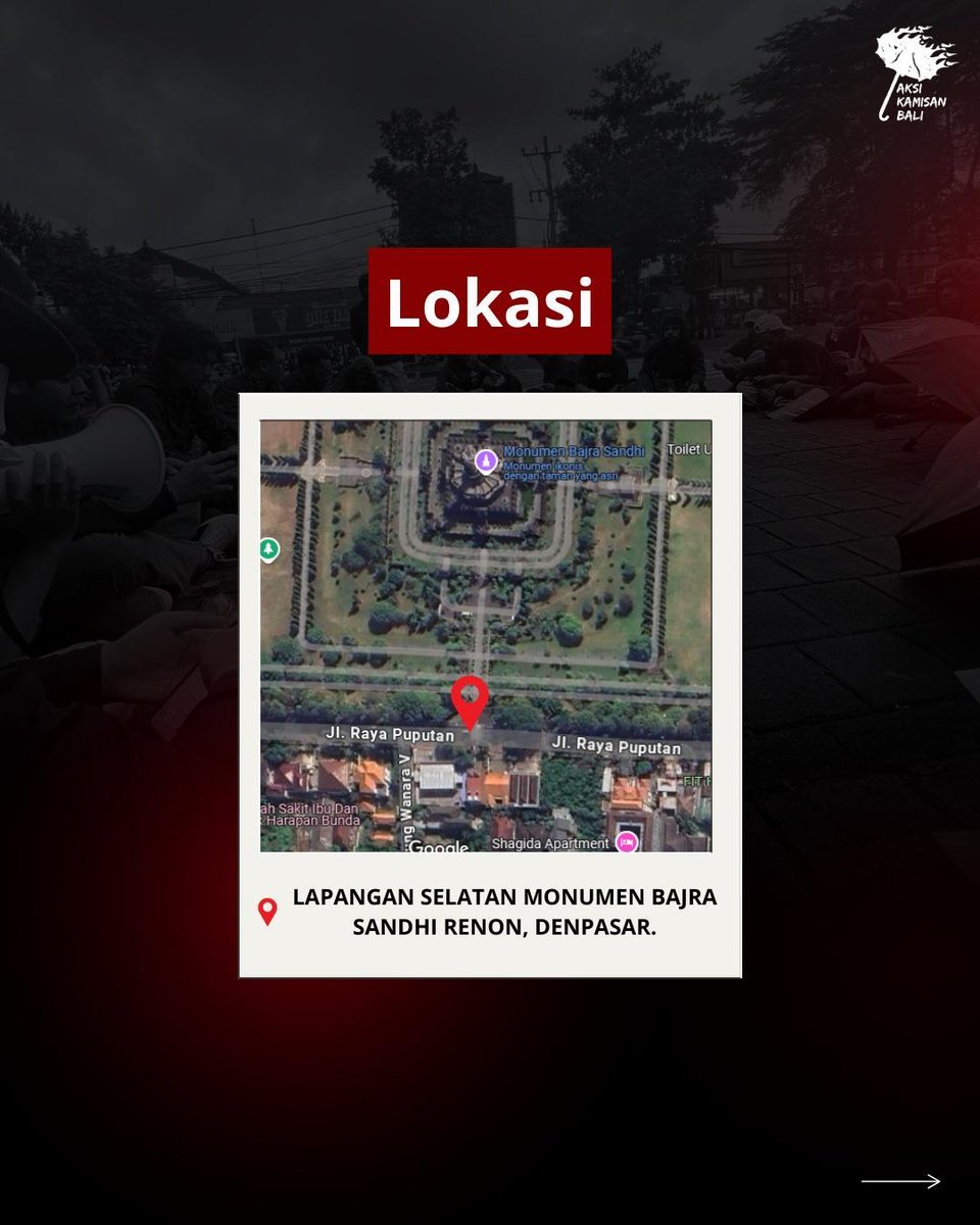 (help RT)

BALI TURUT SERTA TURUN AKSI!
Ayo semeton Bali bergabung melawan Rezim #tolakUUTNI #TolakRUUPolri #TolakDwifungsiABRI bersama di Renon! Cek info selengkapnya di Instagram komunitasaspirasi_unud atau reply saja, ya! Yuk sebarkan ke yang lainnya!