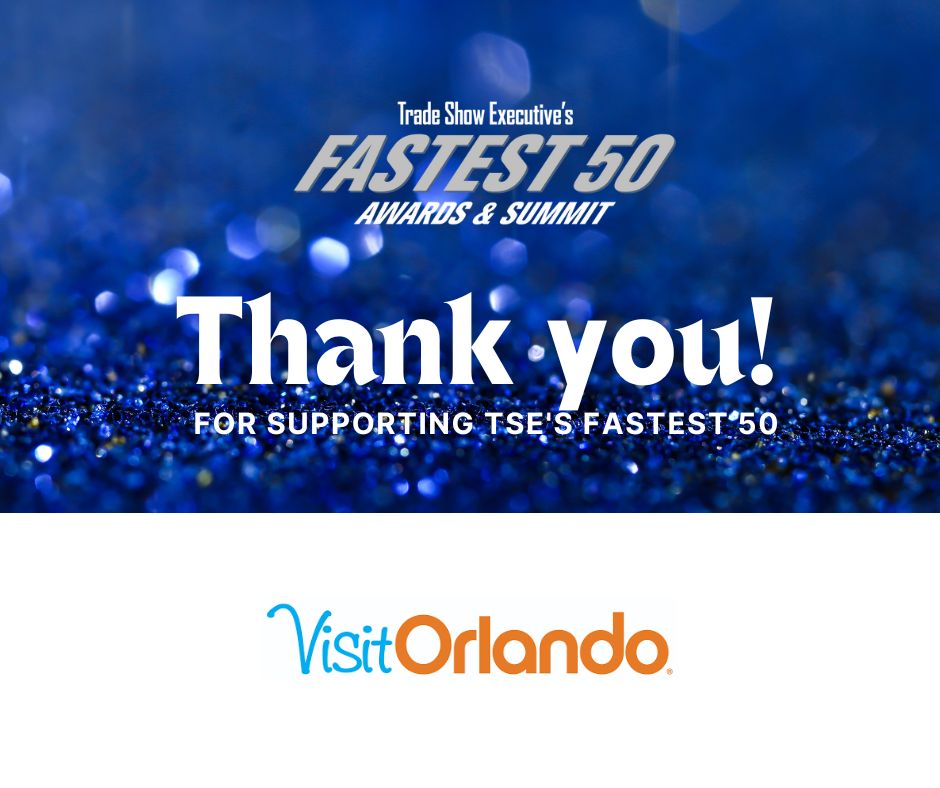 Trade Show Executive (@tradeshowexec) on Twitter photo Thank you to <a href="/VisitOrlando/">Visit Orlando ☀️</a> for being a Title Sponsor of Trade Show Executive’s 2025 Fastest 50 Awards & Summit, which recognizes the fastest growing U.S. based trade shows from 2024.
Find more event information here: tsefastest50.com
#TSEFastest50 Thank you to <a href="/VisitOrlando/">Visit Orlando ☀️</a> for being a Title Sponsor of Trade Show Executive’s 2025 Fastest 50 Awards & Summit, which recognizes the fastest growing U.S. based trade shows from 2024.
Find more event information here: tsefastest50.com
#TSEFastest50