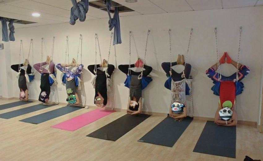 Iyengar yoga with the boys.