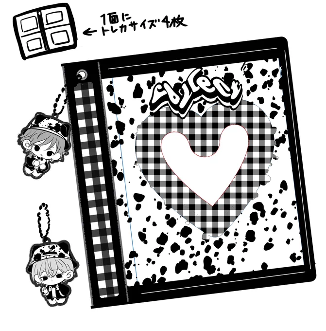 こんなミニアクキー付きのコレクトブック作りたい👉👈 