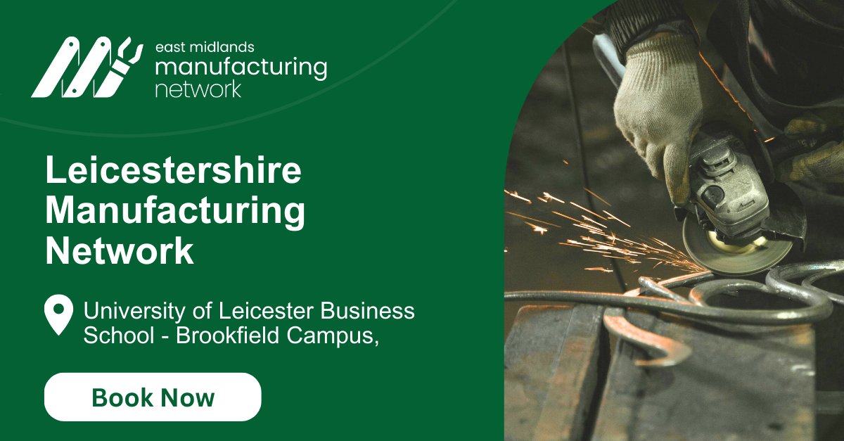 Are you in the manufacturing industry &amp; looking to connect with professionals and business owners in the Leicestershire area? 🔧

📅 1 April
🕑7:30AM–10:30AM  

To find out more, click here 👉bit.ly/438zZpo

#manufacturing #manufacturingnetwork
