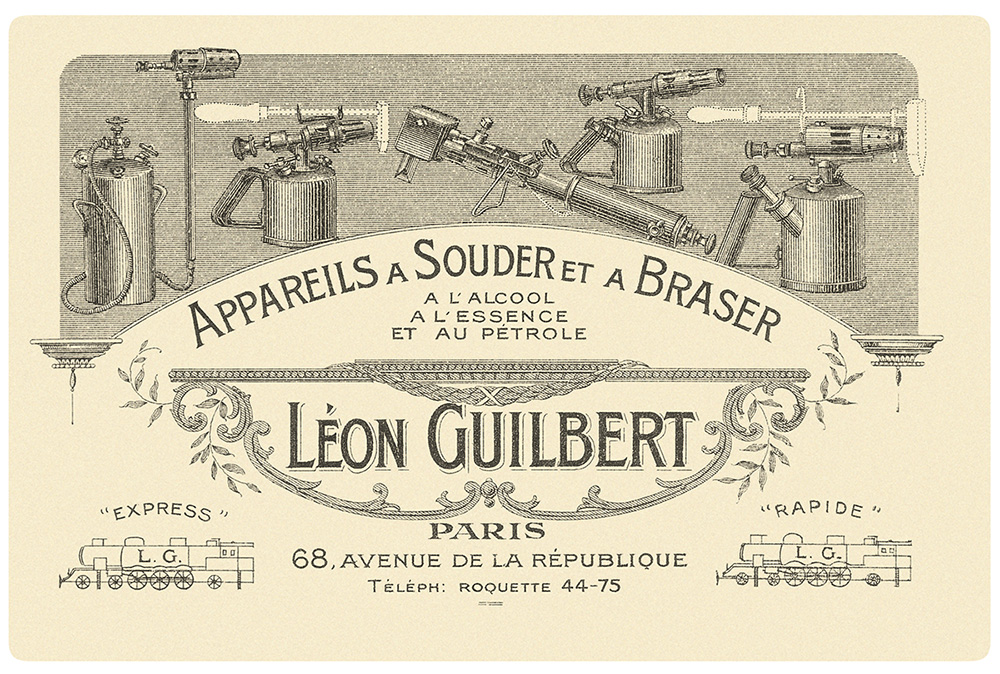 Lorsque Léon Guilbert créé son activité, il comprend très vite qu'il va lui falloir la segmenter.
Léon Guilbert lance alors deux marques phares,  #Express pour les lampes à souder et #rapide pour les fers de couvreurs et les fers à souder électriques.
#120ans