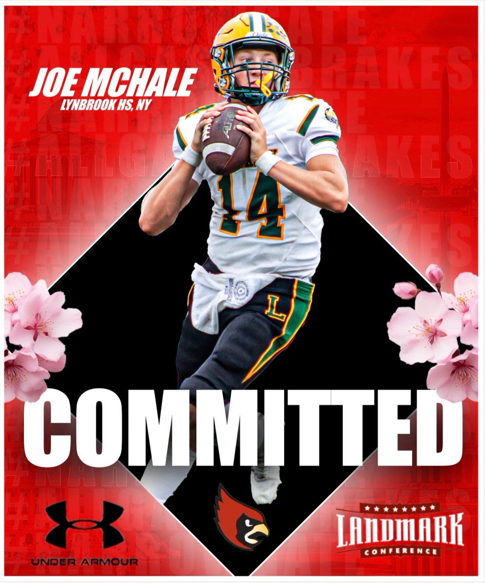 JoeMchale1 (@joseph_mchale14) on Twitter photo Excited to announce my commitment to Catholic University! A huge thank you to my parents, my coaches, and my teammates. Thank you to God for guiding me every step of the way. Thank you <a href="/Coach_Coles74/">Coach Coles</a> and <a href="/CoachMikeGut/">Mike Gutelius '92</a> for providing me with the opportunity.
<a href="/QBCoachGill/">Jonathan Gill</a> Excited to announce my commitment to Catholic University! A huge thank you to my parents, my coaches, and my teammates. Thank you to God for guiding me every step of the way. Thank you <a href="/Coach_Coles74/">Coach Coles</a> and <a href="/CoachMikeGut/">Mike Gutelius '92</a> for providing me with the opportunity.
<a href="/QBCoachGill/">Jonathan Gill</a>