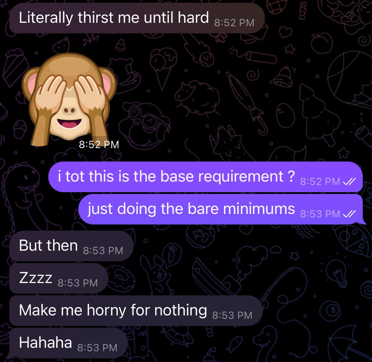 just having fun with minimal effort