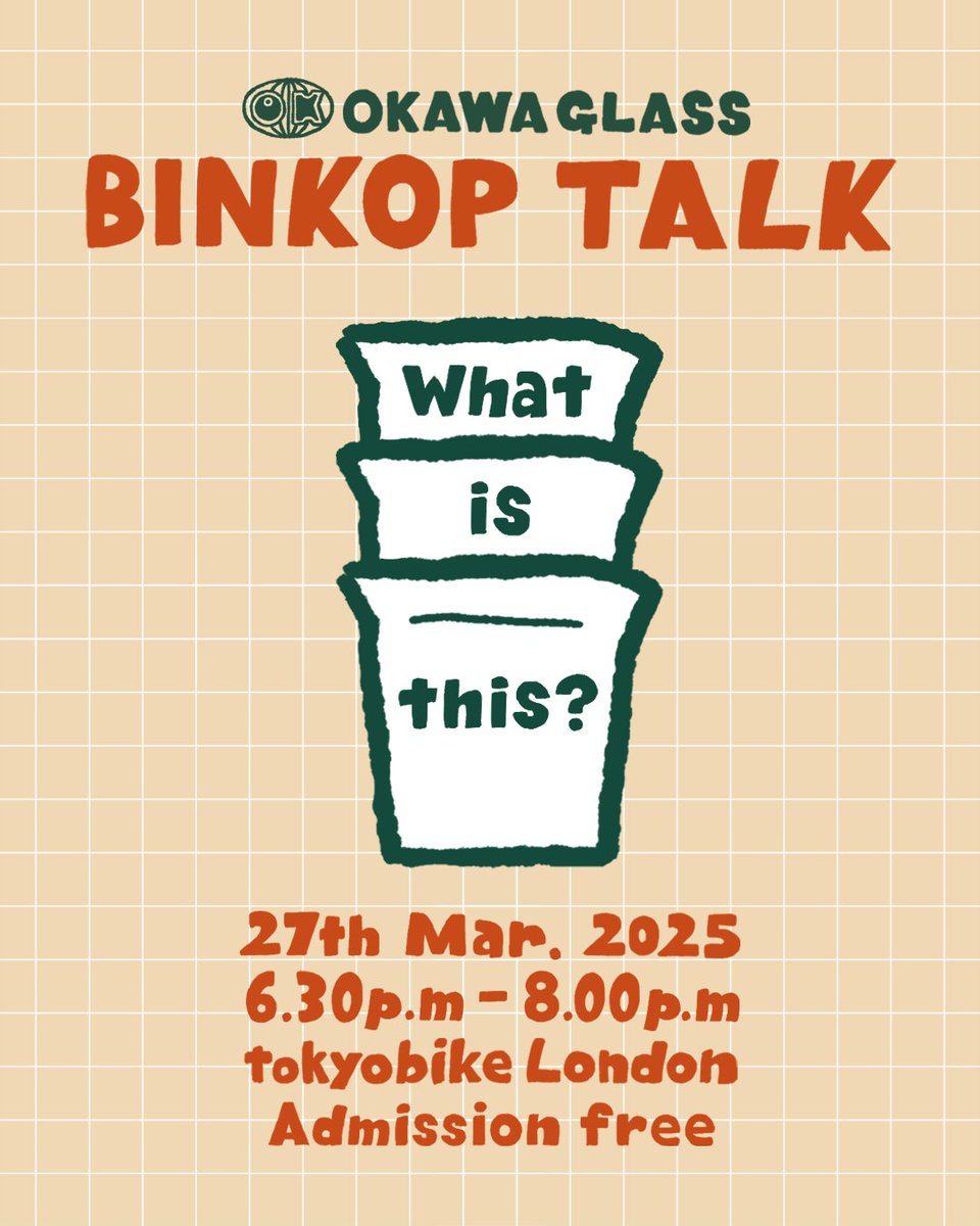 Okawa Glass is bringing its playful, functional, and recyclable glass storage jars to tokyobike for a special pop-up. 
To celebrate the launch, the team of Okawa Glass, will join writer &amp; editor Duncan Riches for an exclusive conversation.

RSVP: tokyobike.co.uk/blogs/journal/…