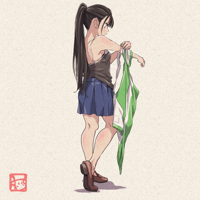 #一次創作祭り春の陣2025#仕事のあとの女の子 