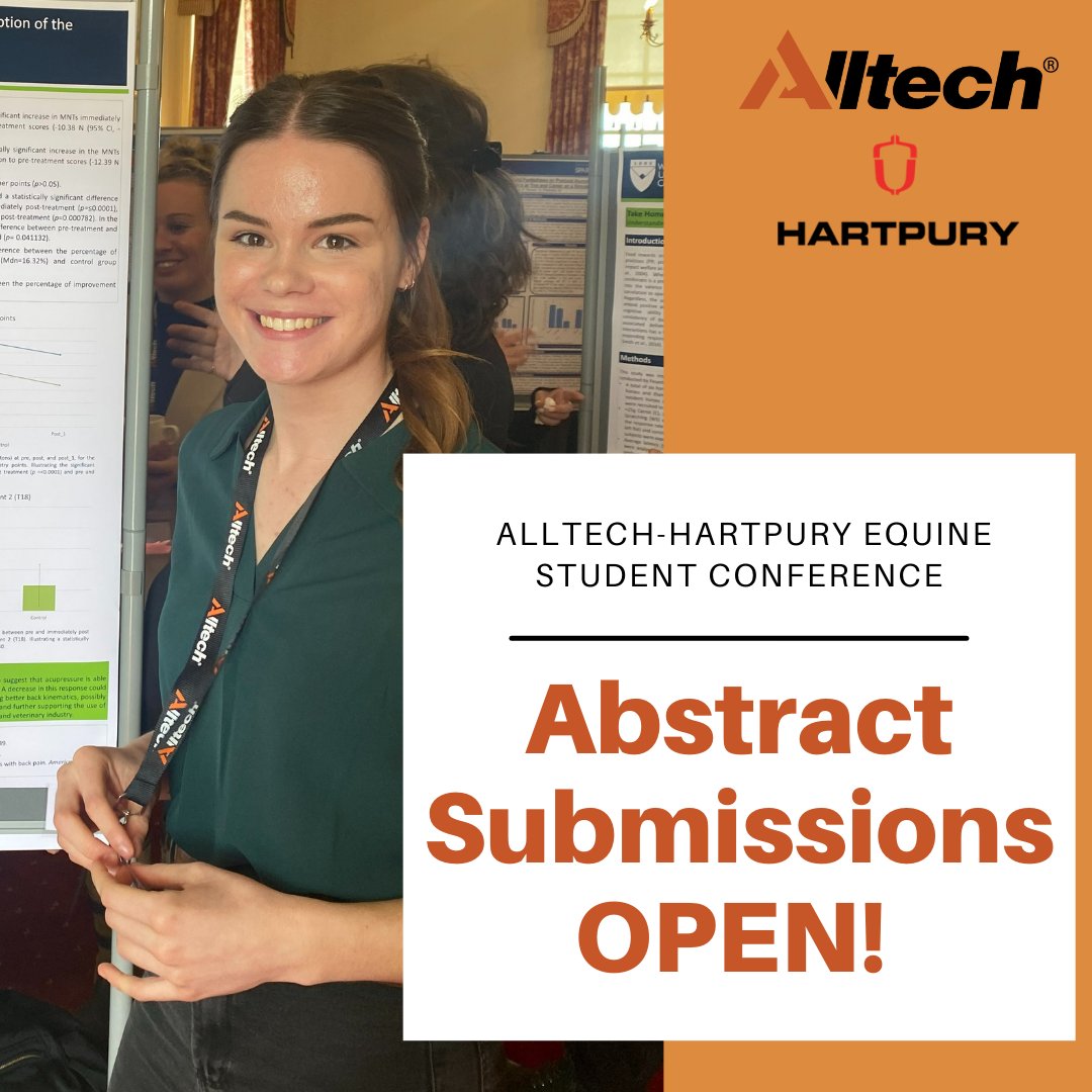 AlltechHartpury's tweet image. ⏳ Deadline Approaching: Submit Your Abstract Now!📅 Submission Deadline: Friday 28th March 2025. 👉 Submit here: hartpury.ac.uk/events/14th-al…
#AlltechHartpury2025 #AHC2025 #AbstractSubmissions #StudentRe