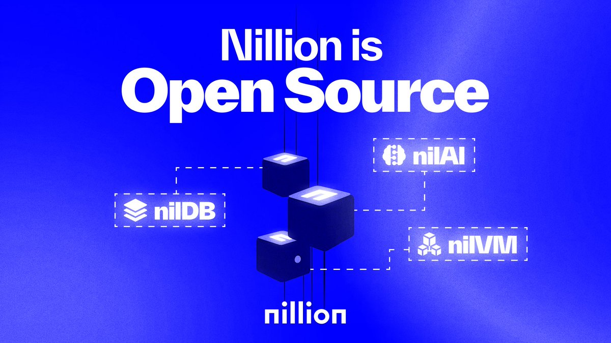 nillion's tweet photo. Nillion is now Open Source!

Following our our alpha mainnet launch, we’re making our core technologies available to everyone.

It’s time to build a more private internet together. https://t.co/g7iRmOBjQX