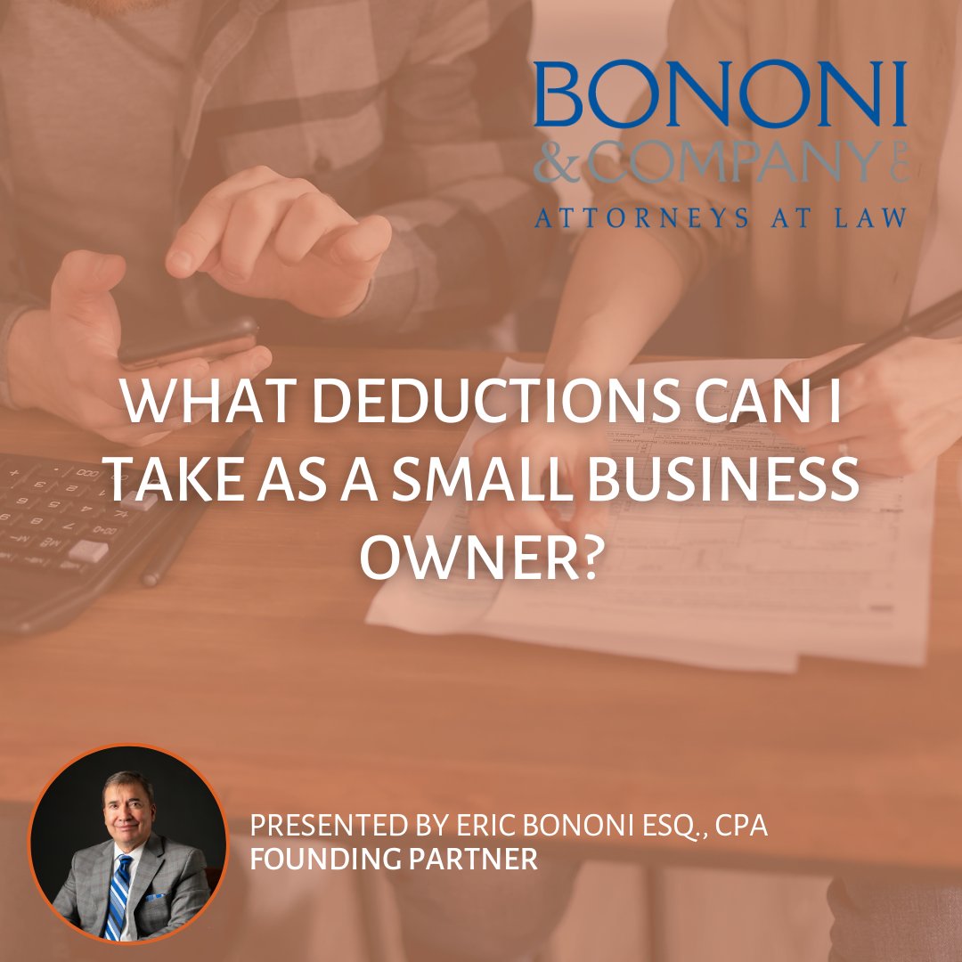 BononiCompanyPC's tweet image. In this video, Eric Bononi of Bononi &amp;amp; Company shares essential tax deductions for small businesses! 🏢💼 From home office expenses to employee wages, maximize your savings this tax season! 

👉 youtu.be/e5SHvWU3EbQ

#TaxSeason #FileSmart #TaxTips #SmallBusiness #Deductions