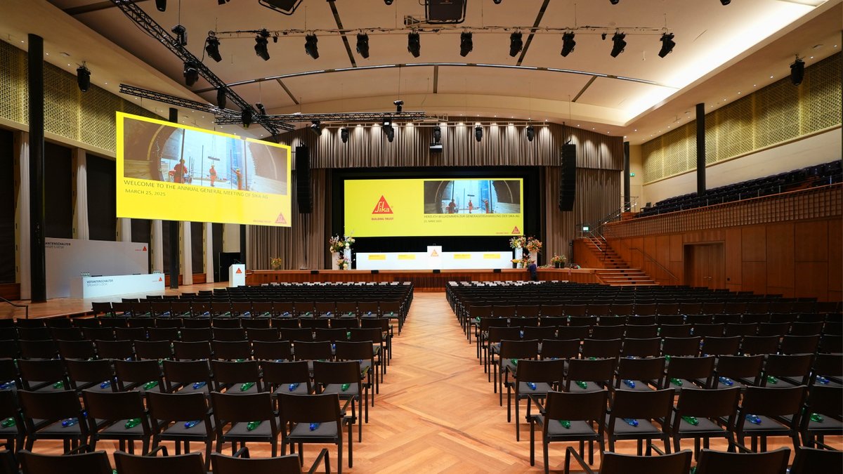 Today at 4 PM CET we will hold our Annual General Meeting, follow us here for impressions and updates from the event! #SikaAGM #AnnualGeneralMeeting #investor
