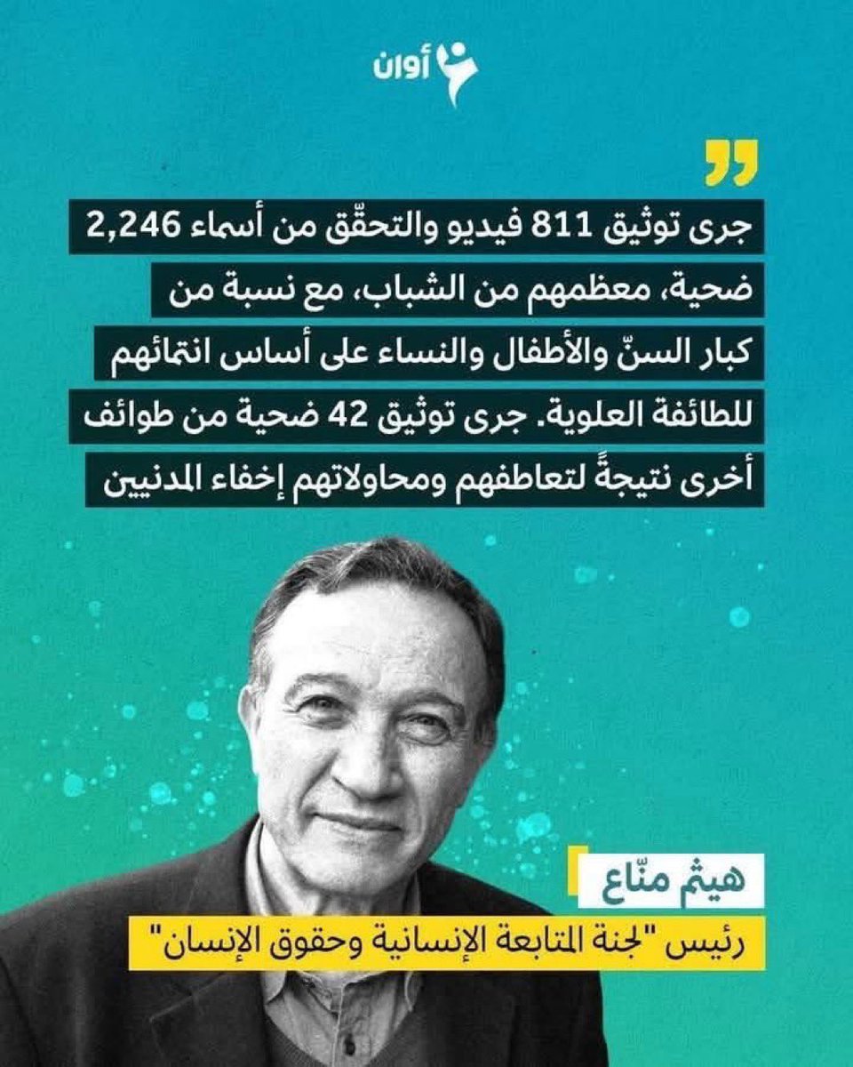 rose91el's tweet image. هيثم مناع بتقريره عن مجازر #الساحل_السوري