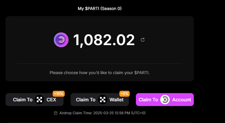 ทำแค่ testnet ไม่ได้เทรดกับไปผูกเป๋าไว้เลยอดได้ OG boost เลย ปล่อยเบลอเพราะคิดว่าไม่ได้อะไรแล้ว

thank you <a href="/ParticleNtwrk/">Particle Network</a>