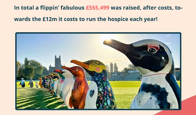 Worcester BID (@worcesterbid) on Twitter photo What fabulous news <a href="/StRichardsHosp/">St Richard's Hospice</a>.
We were proud to be part of the <a href="/WaddleOfWorc/">Waddle of Worcester</a> and can't wait to discover what the next trail is!
#heartfeltthankyou What fabulous news <a href="/StRichardsHosp/">St Richard's Hospice</a>.
We were proud to be part of the <a href="/WaddleOfWorc/">Waddle of Worcester</a> and can't wait to discover what the next trail is!
#heartfeltthankyou