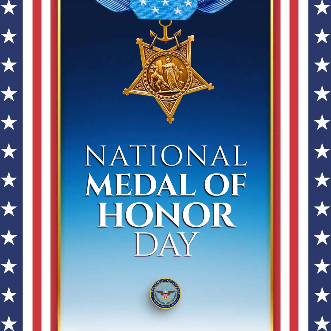 On #MedalofHonorDay, we recognize the bravery and courage of those who earned our nation’s highest military award. We honor their legacy and reaffirm our commitment to upholding the values they fought for.