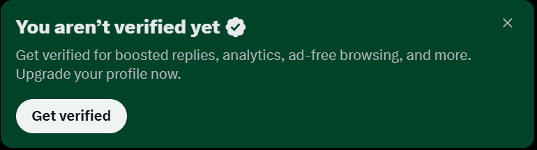 Why do I need to be verified? Who the fuck is going to pretend to be me