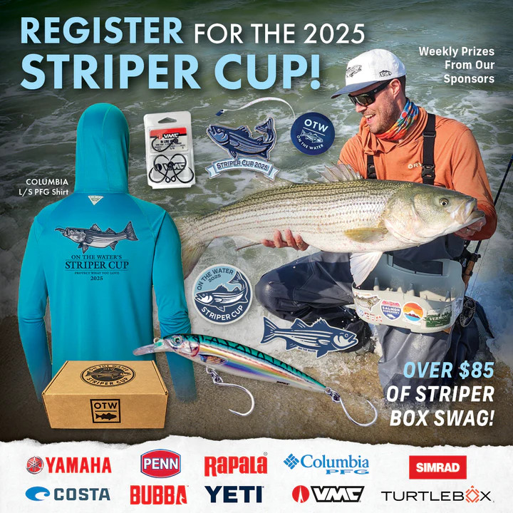 OnTheWaterMedia's tweet image. Learn more &amp;amp; Sign Up at StriperCup.com

Catch fish, win weekly prizes, and get over $85 worth of gear just for signing up, including a @ColumbiaPFG fishing hoodie.

-

#stripedbass #fishing #fishingtournament